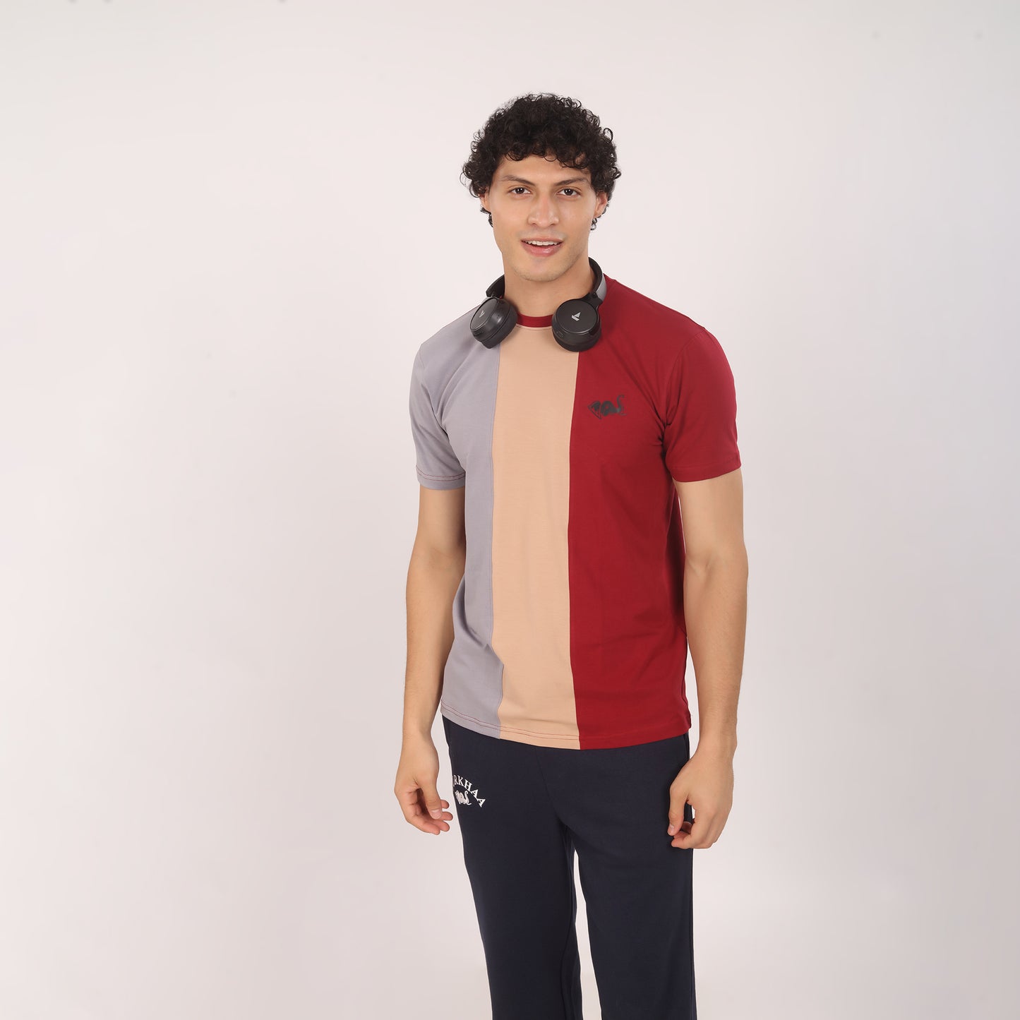 Purkhaa Vertical Flow Logo Tee
