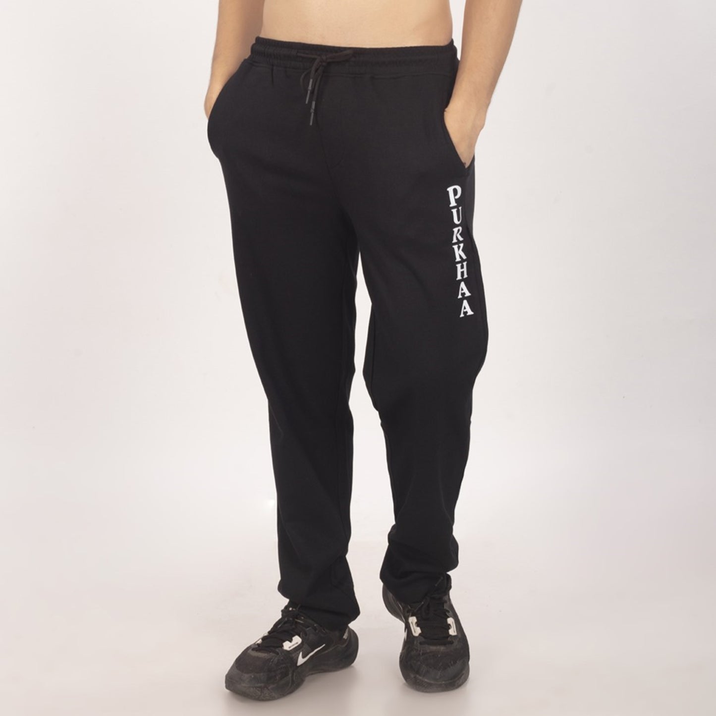 Purkhaa's Premium Cold ❄️ Black With Contrast Back Pocket knit Jogger