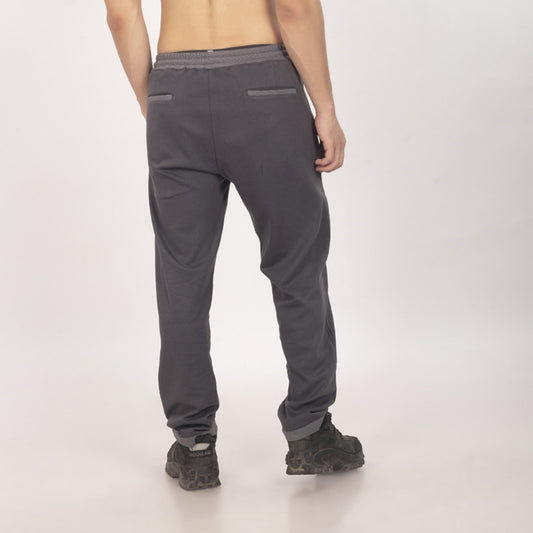 Purkhaa Premium Dark Grey Contrast Bottom Jogger
