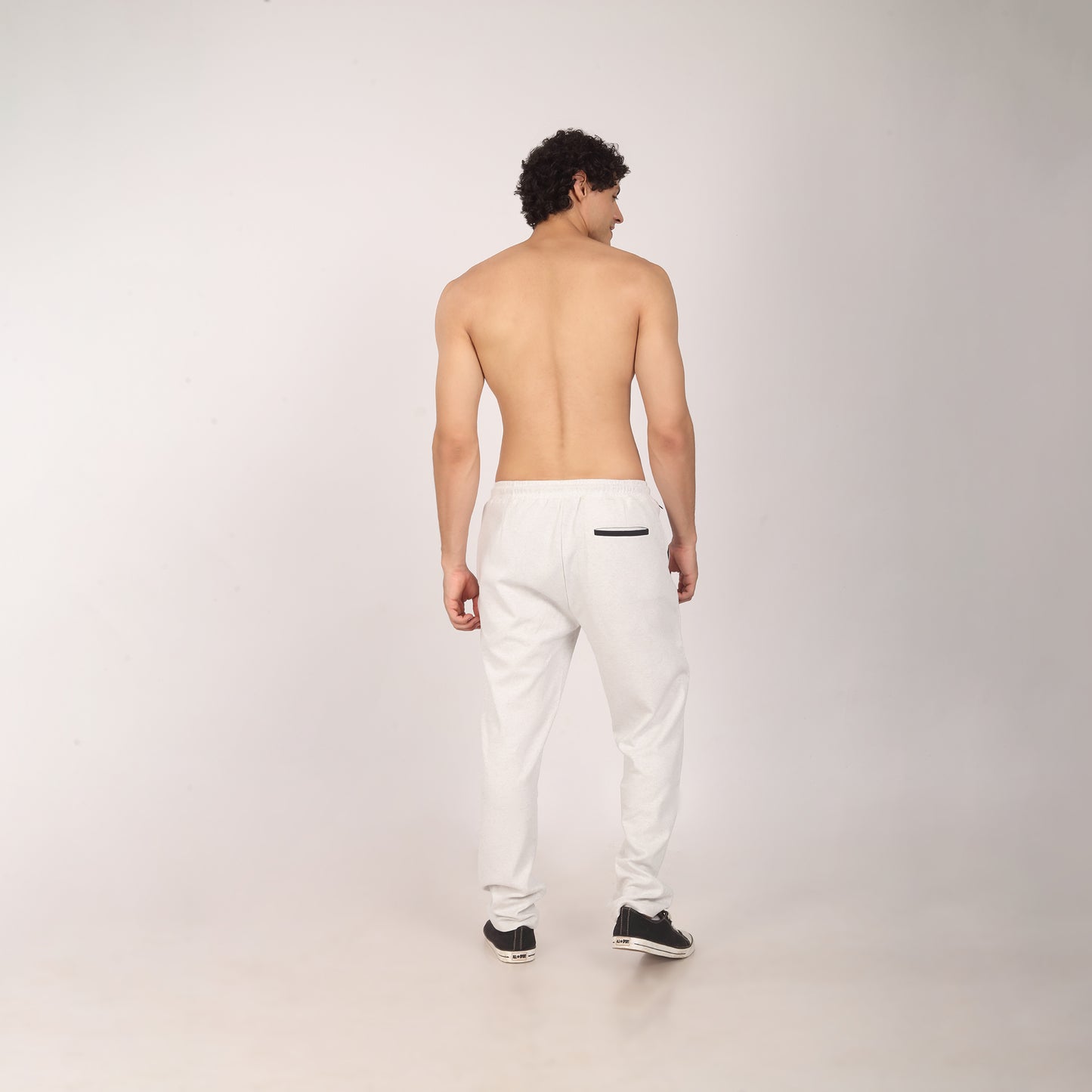 Purkhaa Premium Regular Fit White strip pocket Jogger