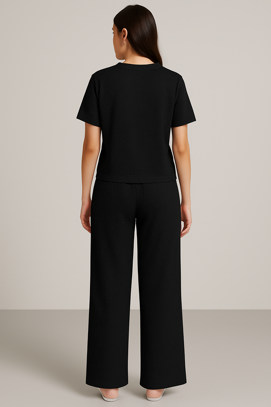 Purkhaa Jacquard Co-ord set (Black)