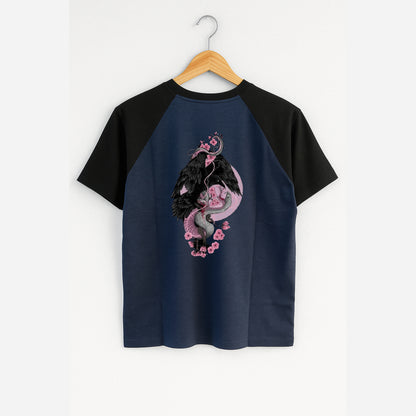 Purkhaa Floral Wrath Raglan Tee