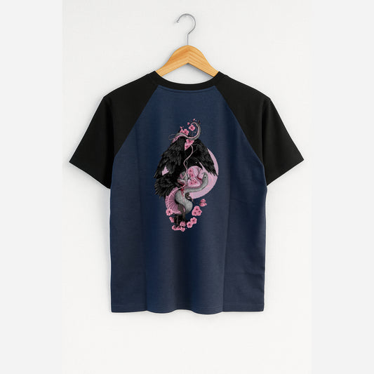Purkhaa Floral Wrath Raglan Tee