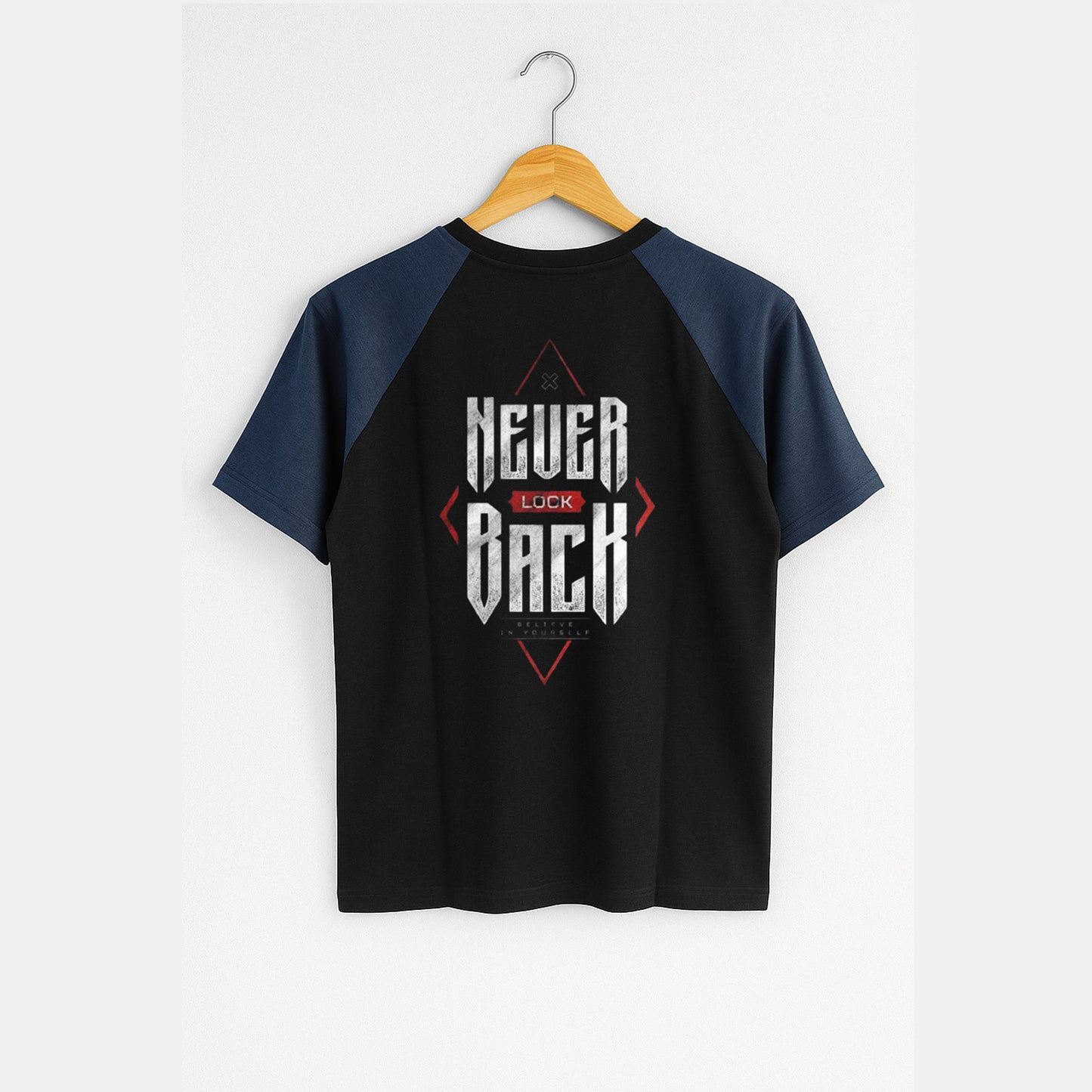Purkhaa Never look  Back Raglan Tee