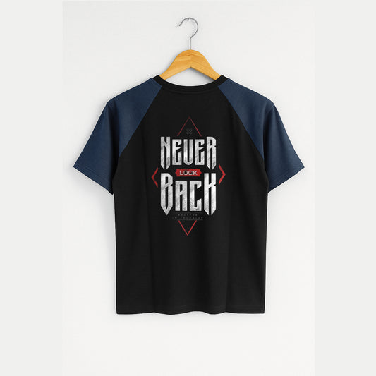 Purkhaa Never look  Back Raglan Tee