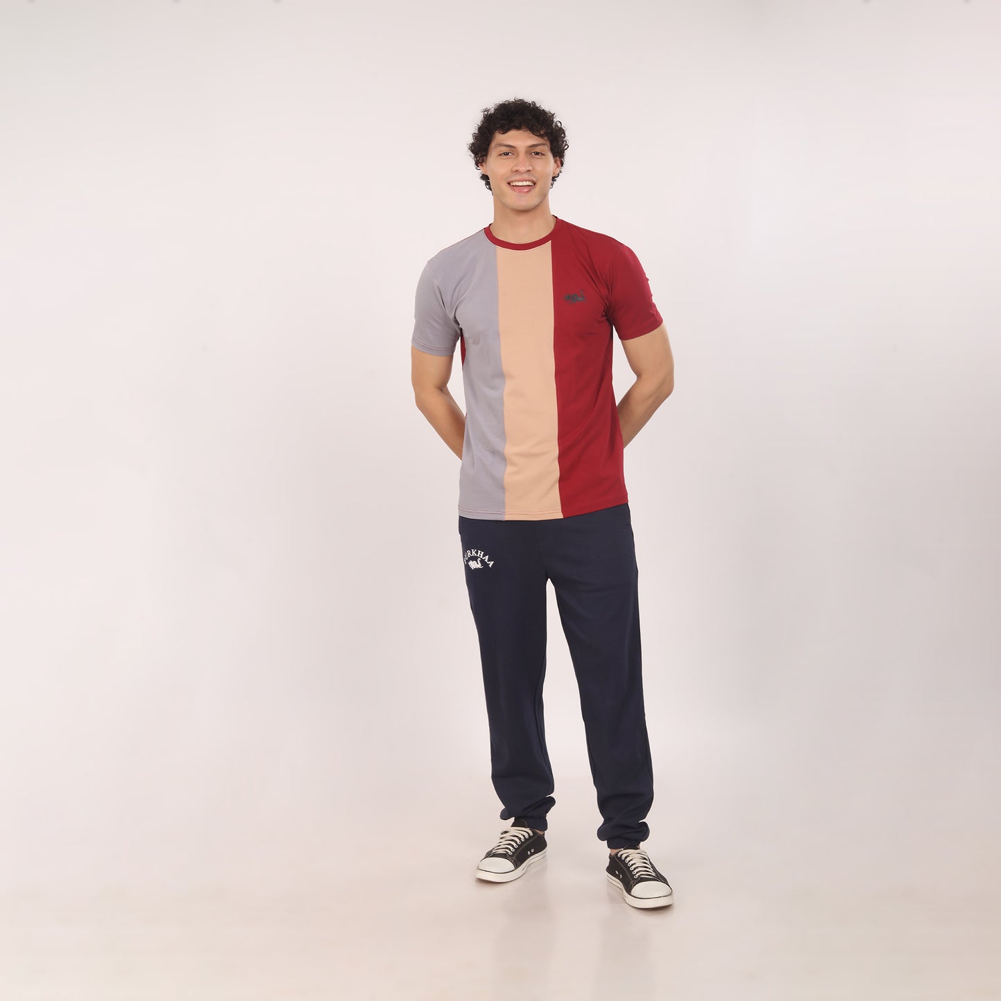 Purkhaa Vertical Flow Logo Tee