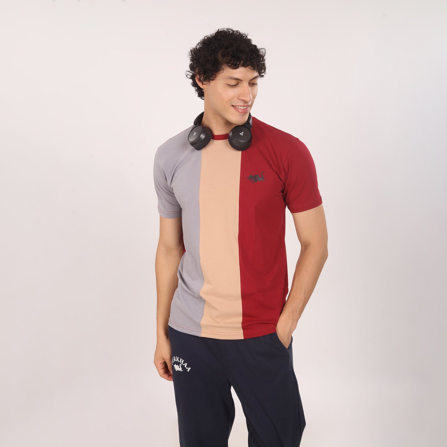 Purkhaa Vertical Flow Logo Tee