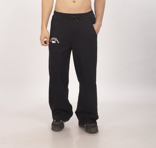 Purkhaa's intense Black Baggy Fit Track Pant