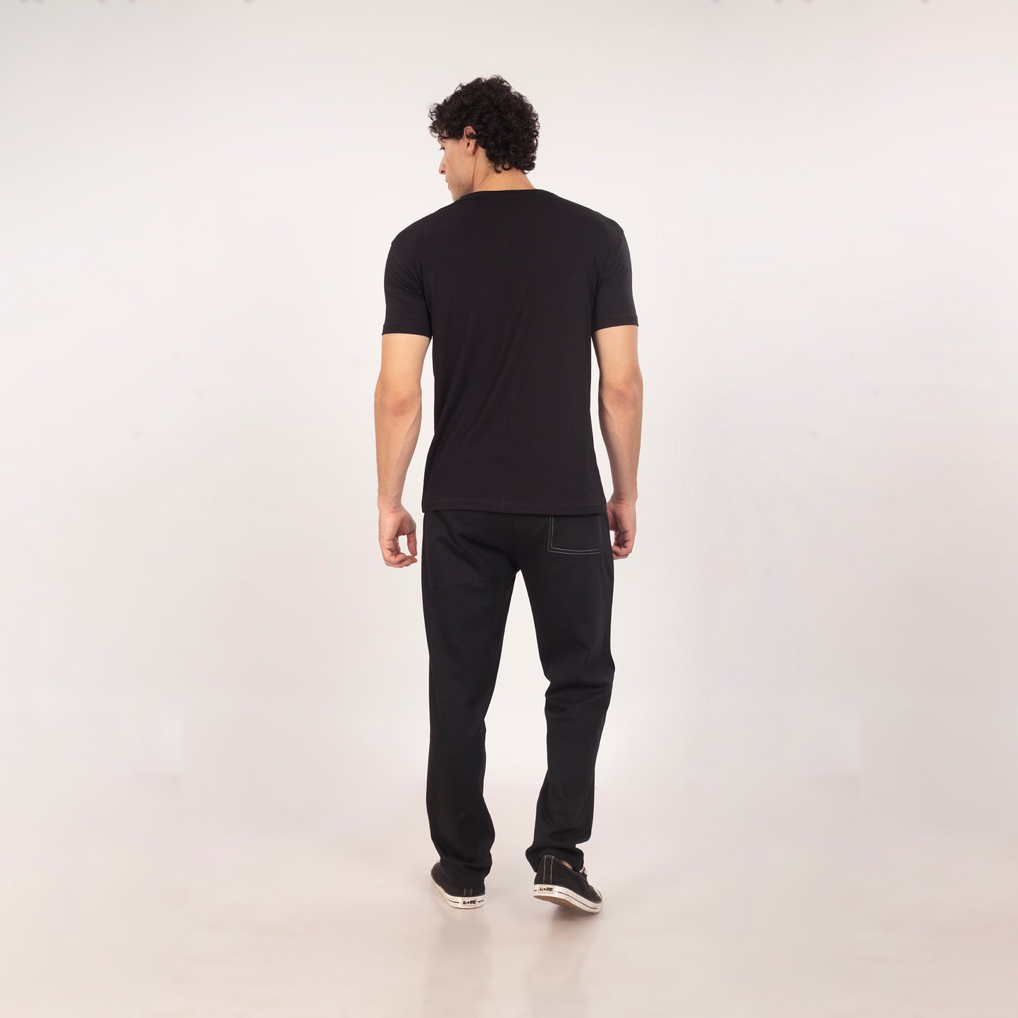 Purkhaa Grayscale Pocket Bloom Initial Tee