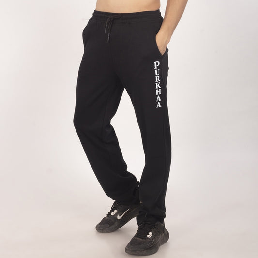 Purkhaa's Premium Cold ❄️ Black With Contrast Back Pocket knit Jogger