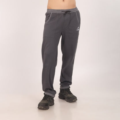 Purkhaa Premium Dark Grey Contrast Bottom Jogger