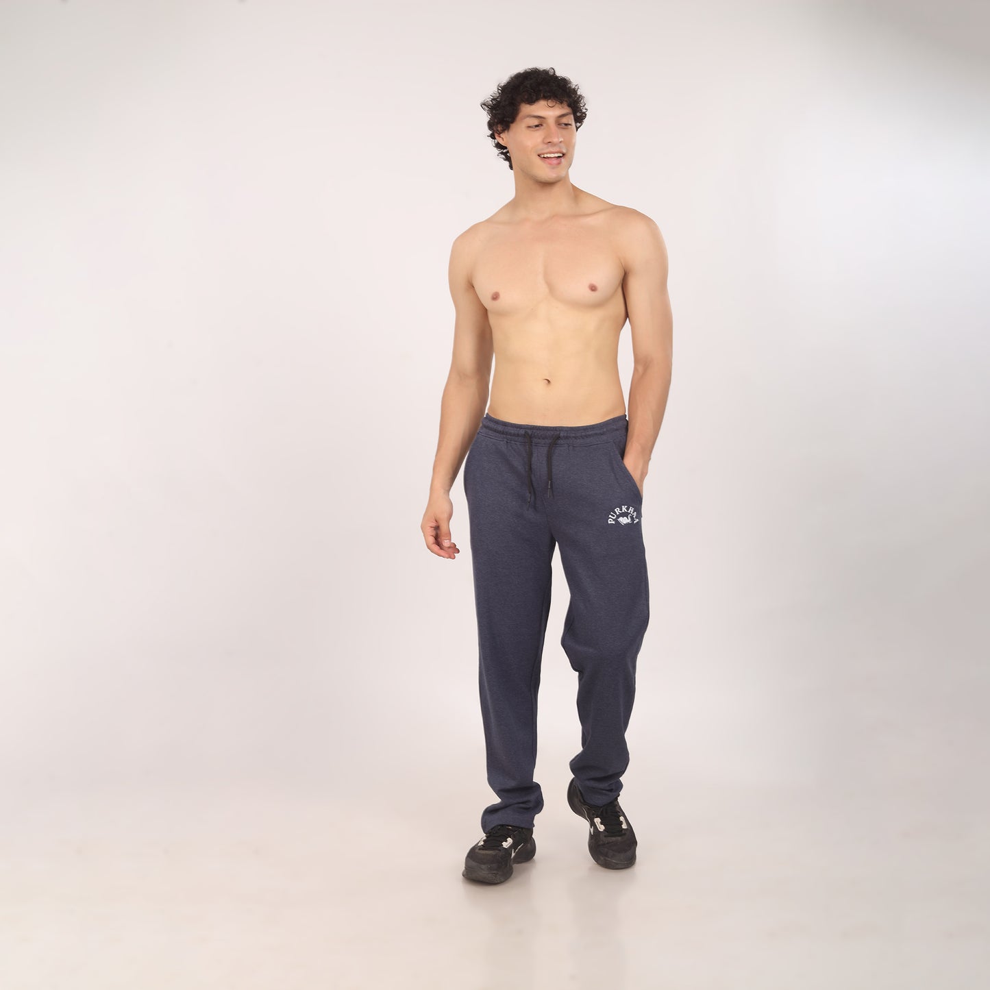 Purkhaa Regular Fit Denim Melange Jogger
