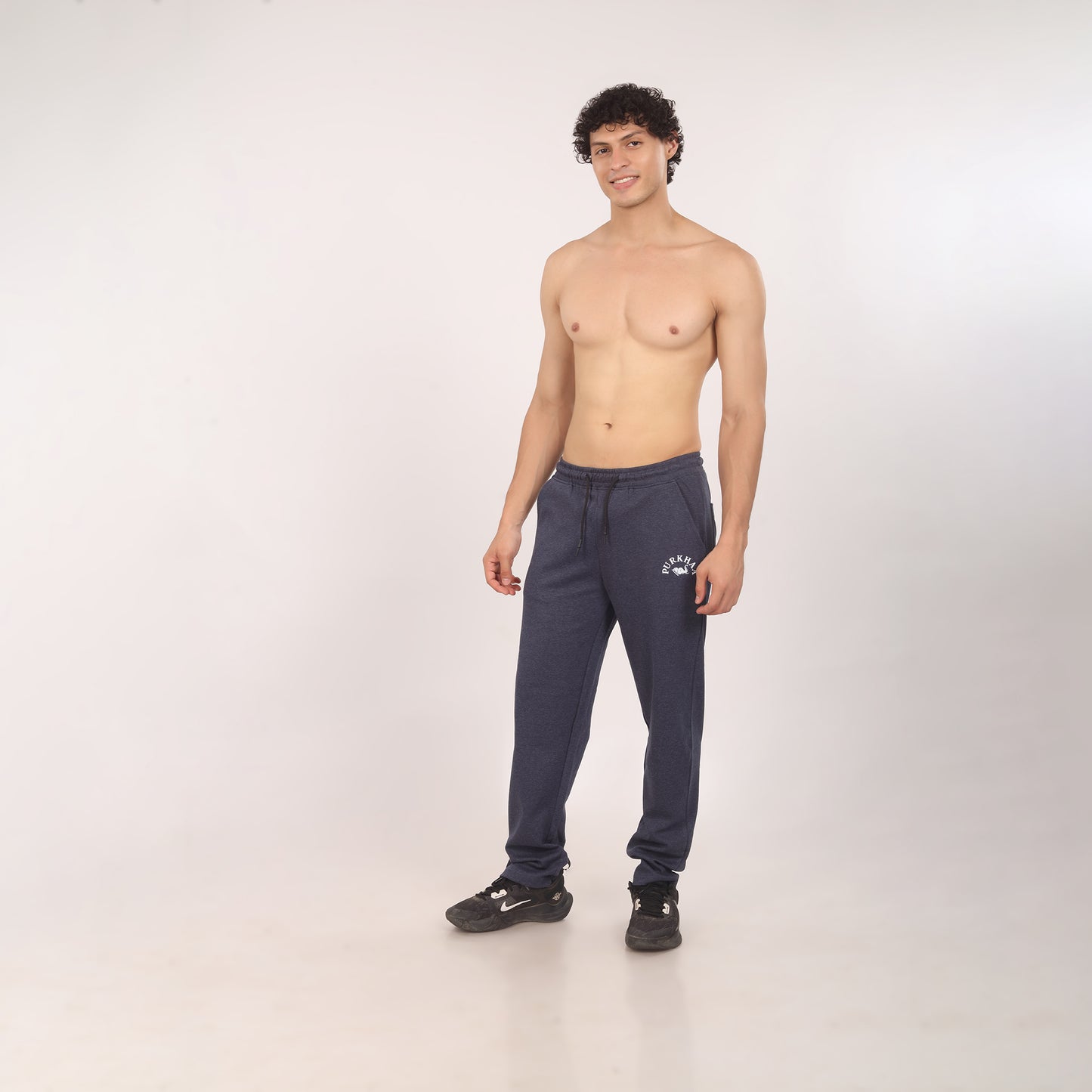 Purkhaa Regular Fit Denim Melange Jogger