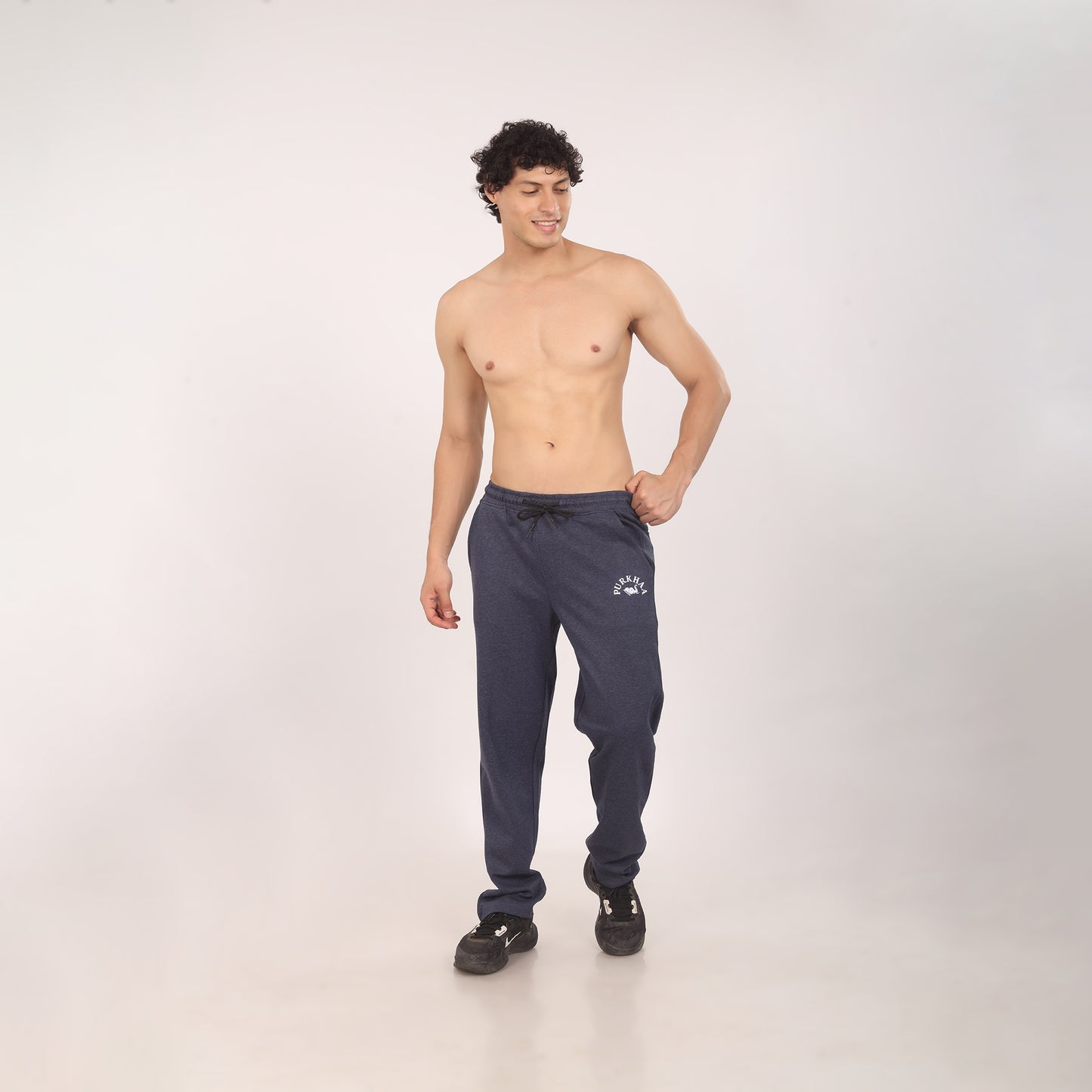 Purkhaa Regular Fit Denim Melange Jogger