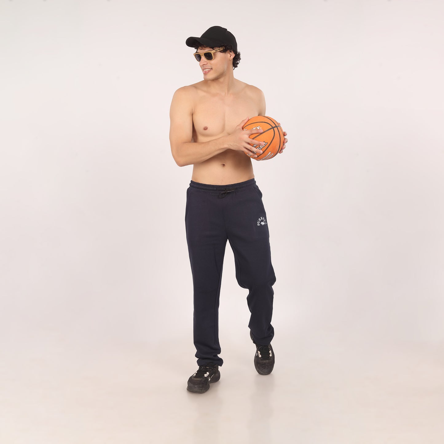Purkhaa🧳Travel friendly Regular Fit Ink Blue Jogger