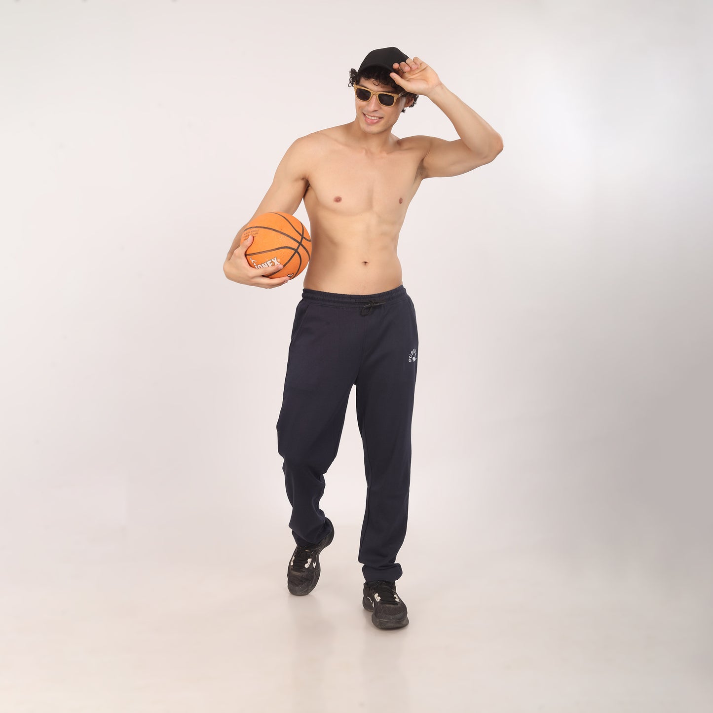 Purkhaa🧳Travel friendly Regular Fit Ink Blue Jogger
