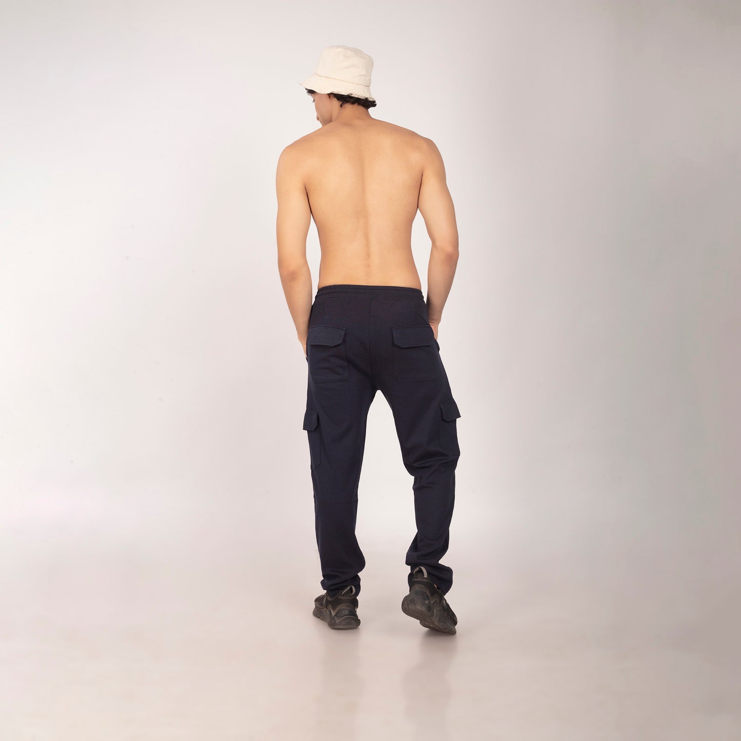 Purkhaa Premium Navy Cargo Track Pant