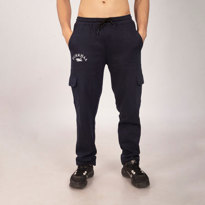 Purkhaa Premium Navy Cargo Track Pant