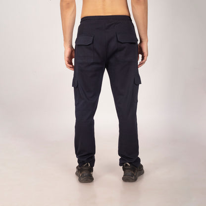 Purkhaa Premium Navy Cargo Track Pant