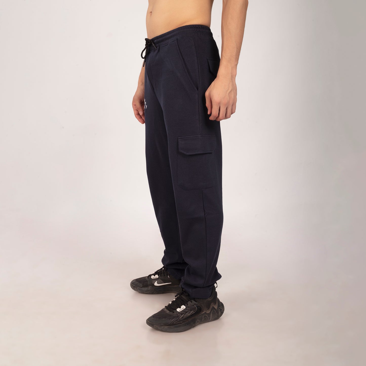 Purkhaa Premium Navy Cargo Track Pant