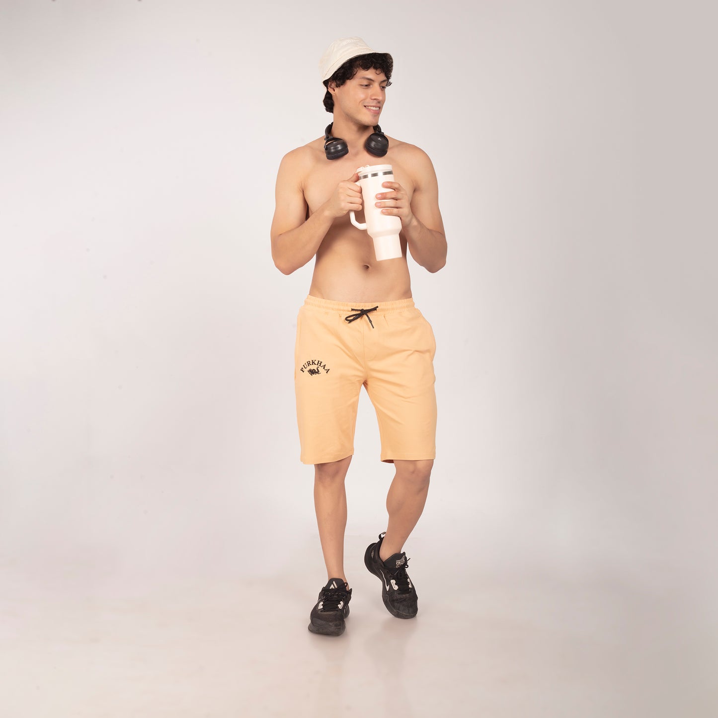 Purkhaa's Premium Light weight Golden sand Short for beach ⛱️ wear