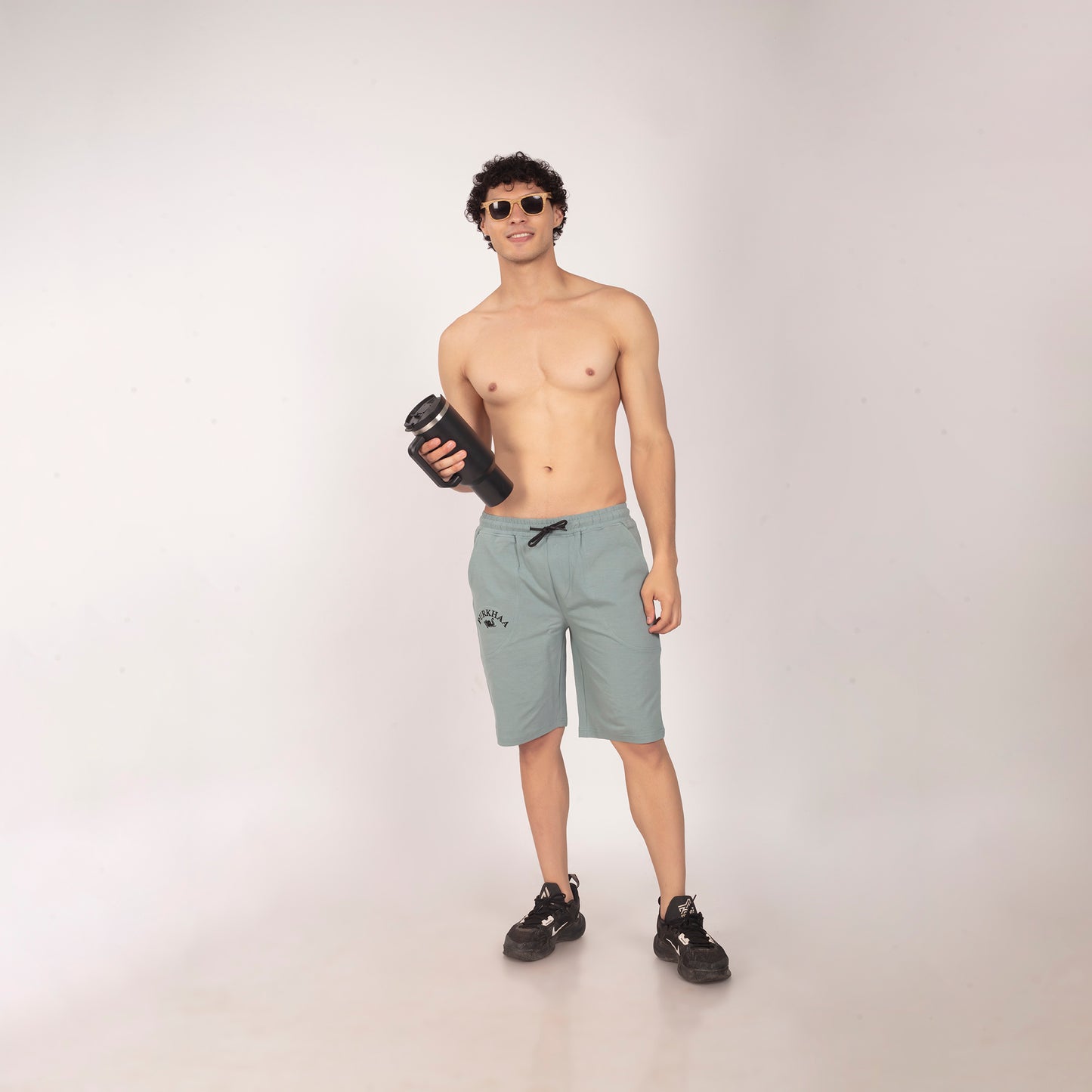Purkhaa light weight  Sage Green Short