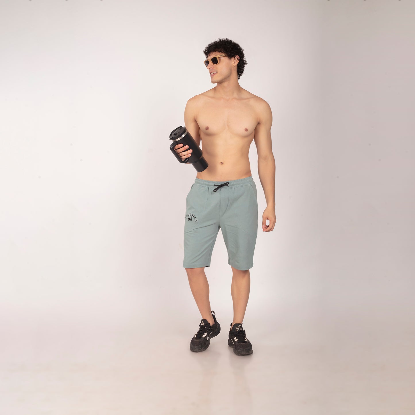 Purkhaa light weight  Sage Green Short