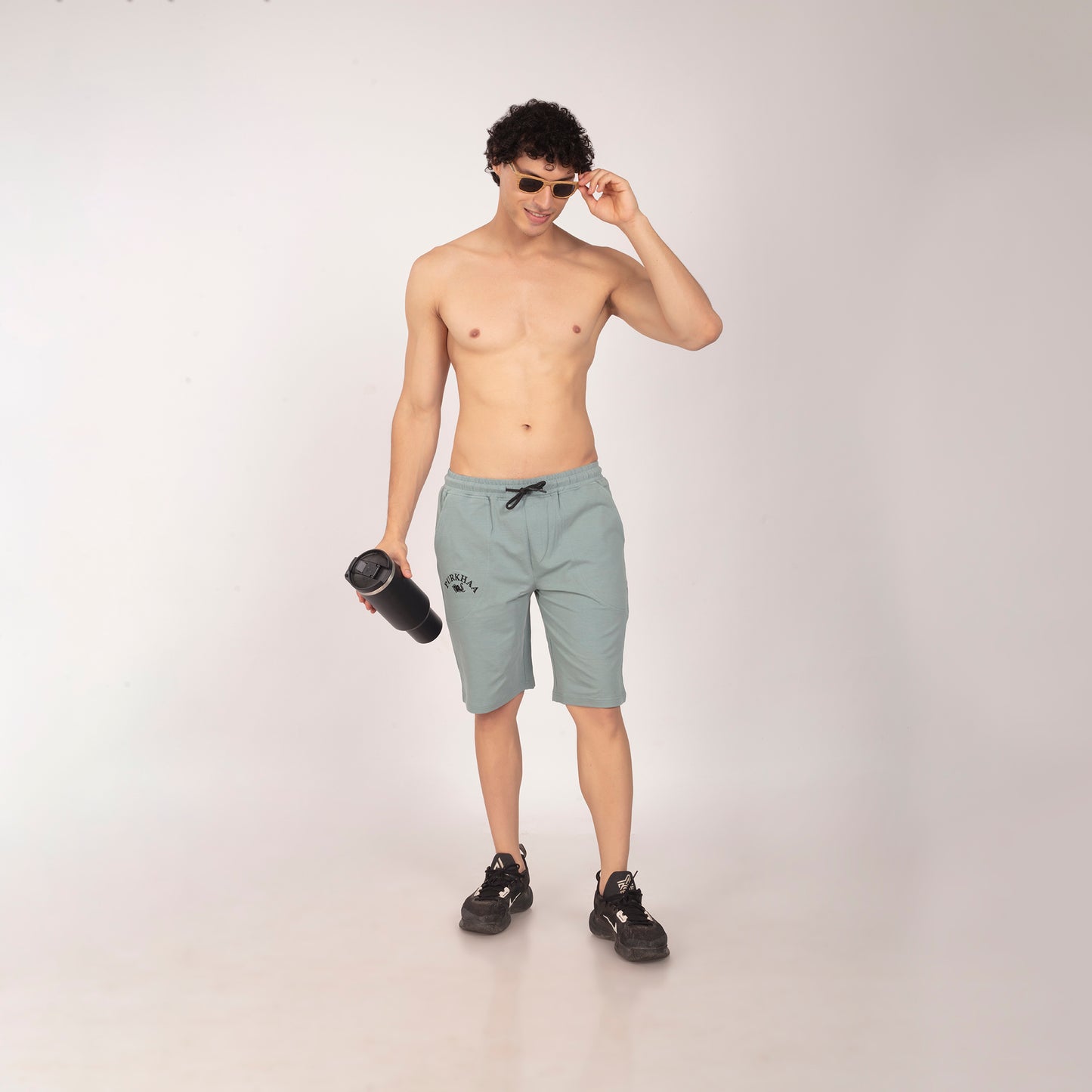 Purkhaa light weight  Sage Green Short
