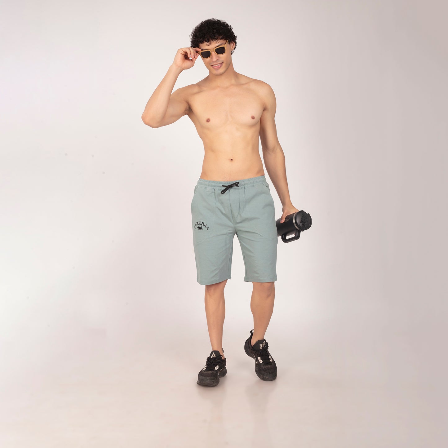 Purkhaa light weight  Sage Green Short