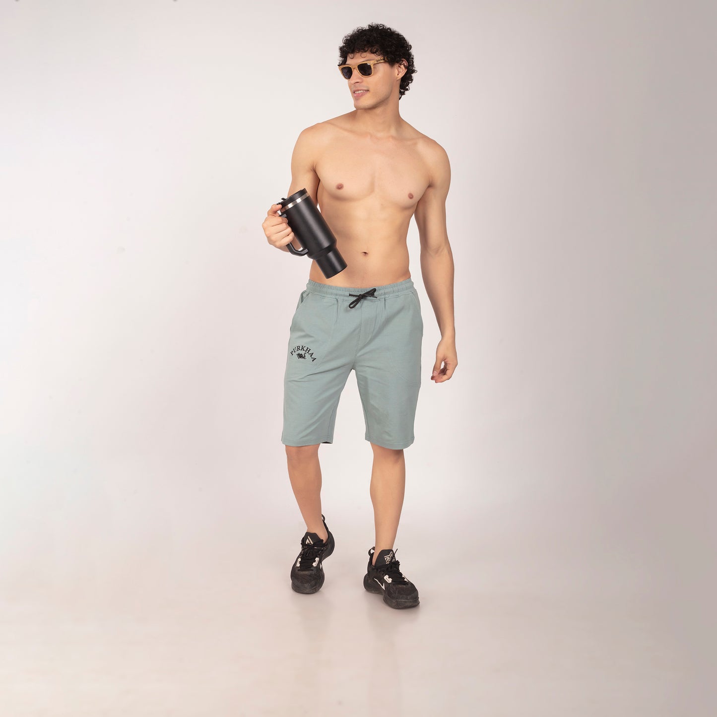 Purkhaa light weight  Sage Green Short