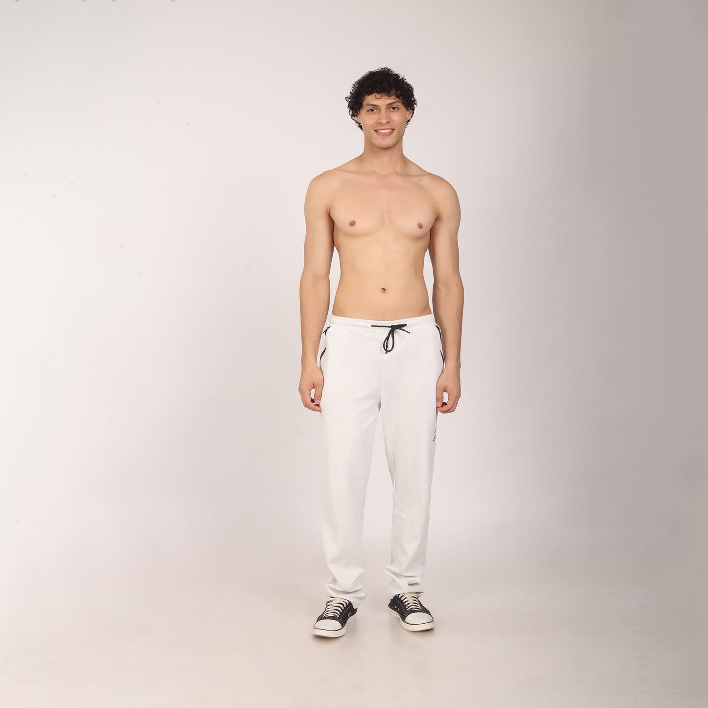 Purkhaa Premium Regular Fit White strip pocket Jogger