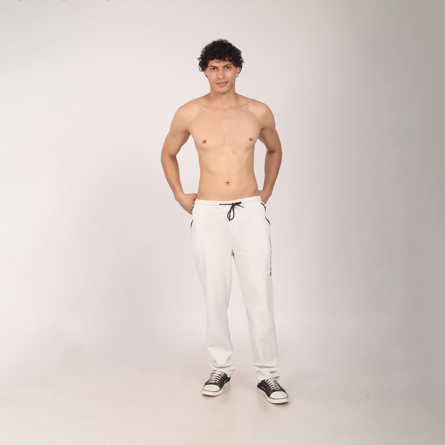 Purkhaa Premium Regular Fit White strip pocket Jogger