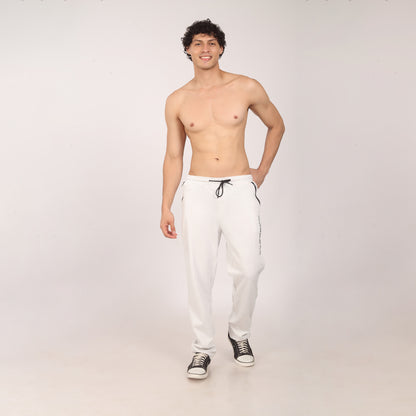Purkhaa Premium Regular Fit White strip pocket Jogger