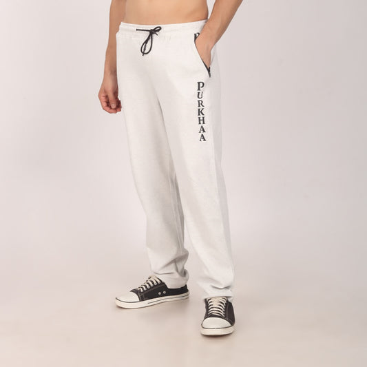 Purkhaa Premium Regular Fit White strip pocket Jogger