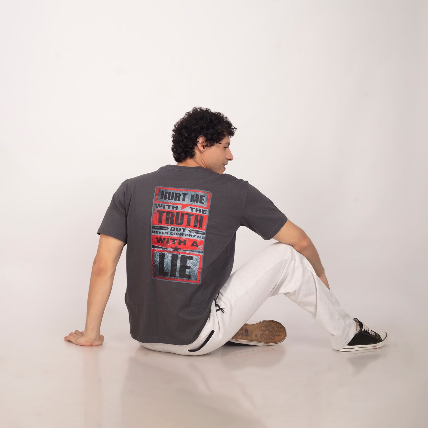 Purkhaa Hurt Me With The Truth Oversize Tee
