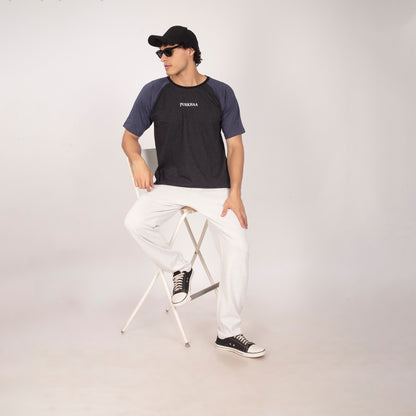 Purkhaa Never look  Back Raglan Tee