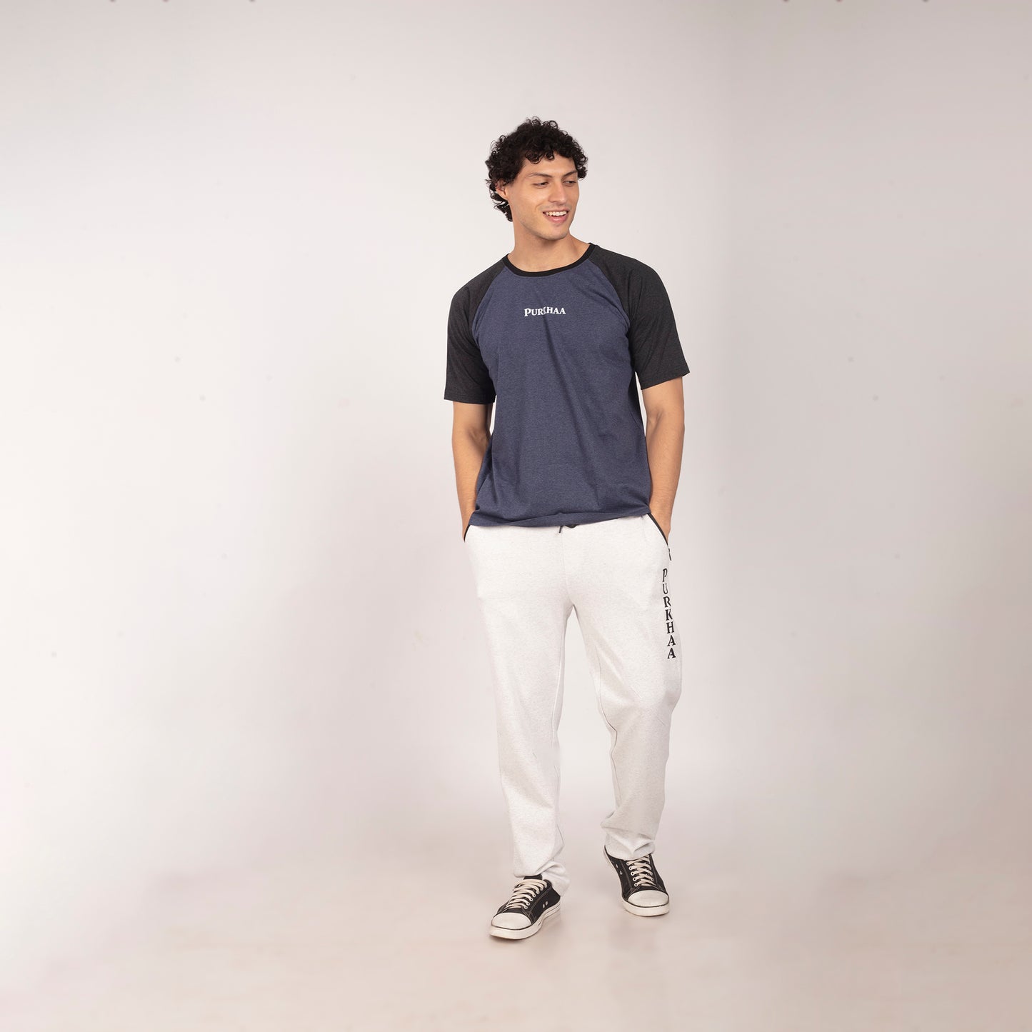 Purkhaa Floral Wrath Raglan Tee
