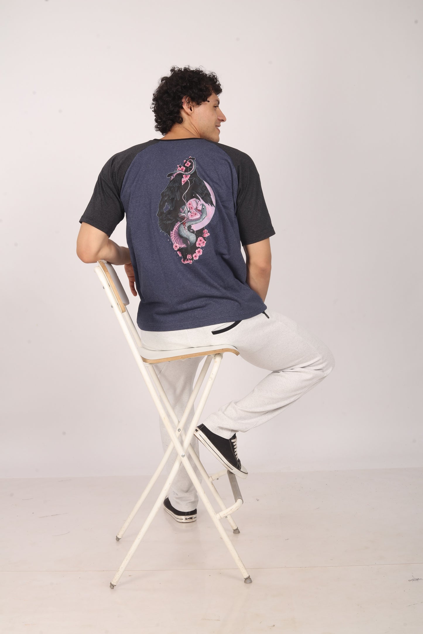 Purkhaa Floral Wrath Raglan Tee
