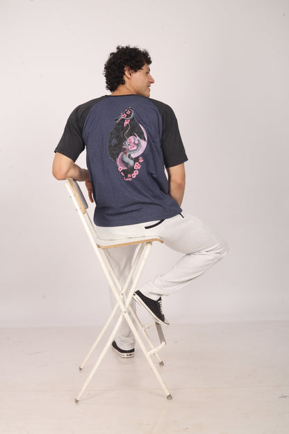 Purkhaa Floral Wrath Raglan Tee