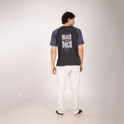 Purkhaa Never look  Back Raglan Tee